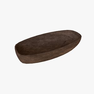 3D Wooden Plate model