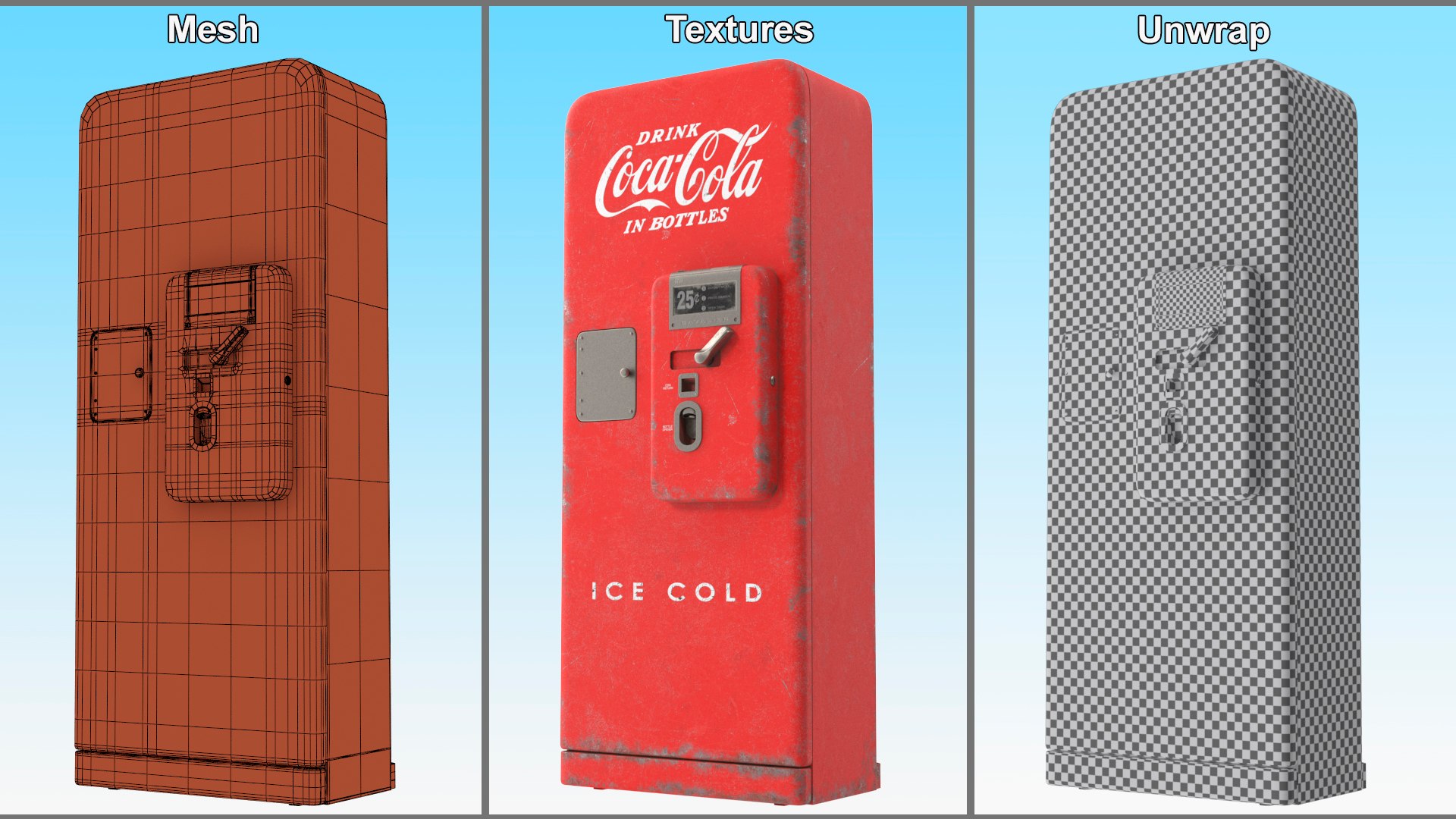 3D Coca Cola Old Antique Bottles Soda Machine model https://p.turbosquid.com/ts-thumb/yS/JUxWFl/66/cocacolaoldantiquebottlessodamachinevray3dmodel027/jpg/1695218014/1920x1080/fit_q87/60f3a6e4832143386b11123bf0751e1bb6ca395e/cocacolaoldantiquebottlessodamachinevray3dmodel027.jpg