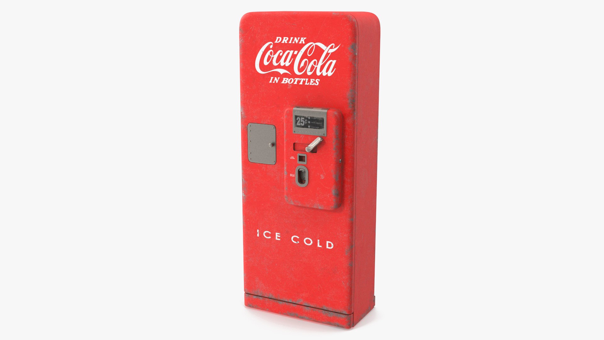 Coca Cola Old Antique Bottles Soda Machine 3D model preview