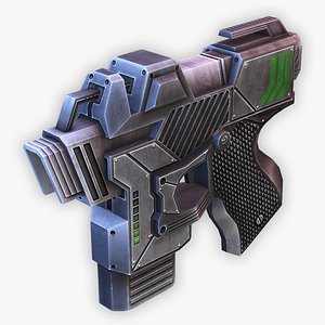 sci-fi pistol 3D model