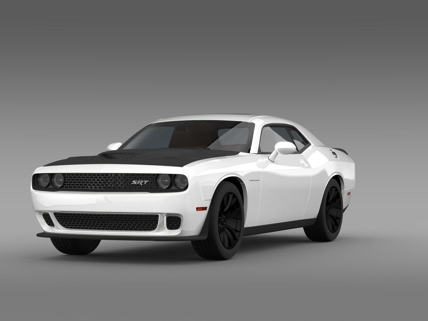 3d Model Dodge Challenger Srt Hellcat