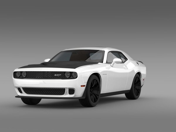 3d model dodge challenger srt hellcat