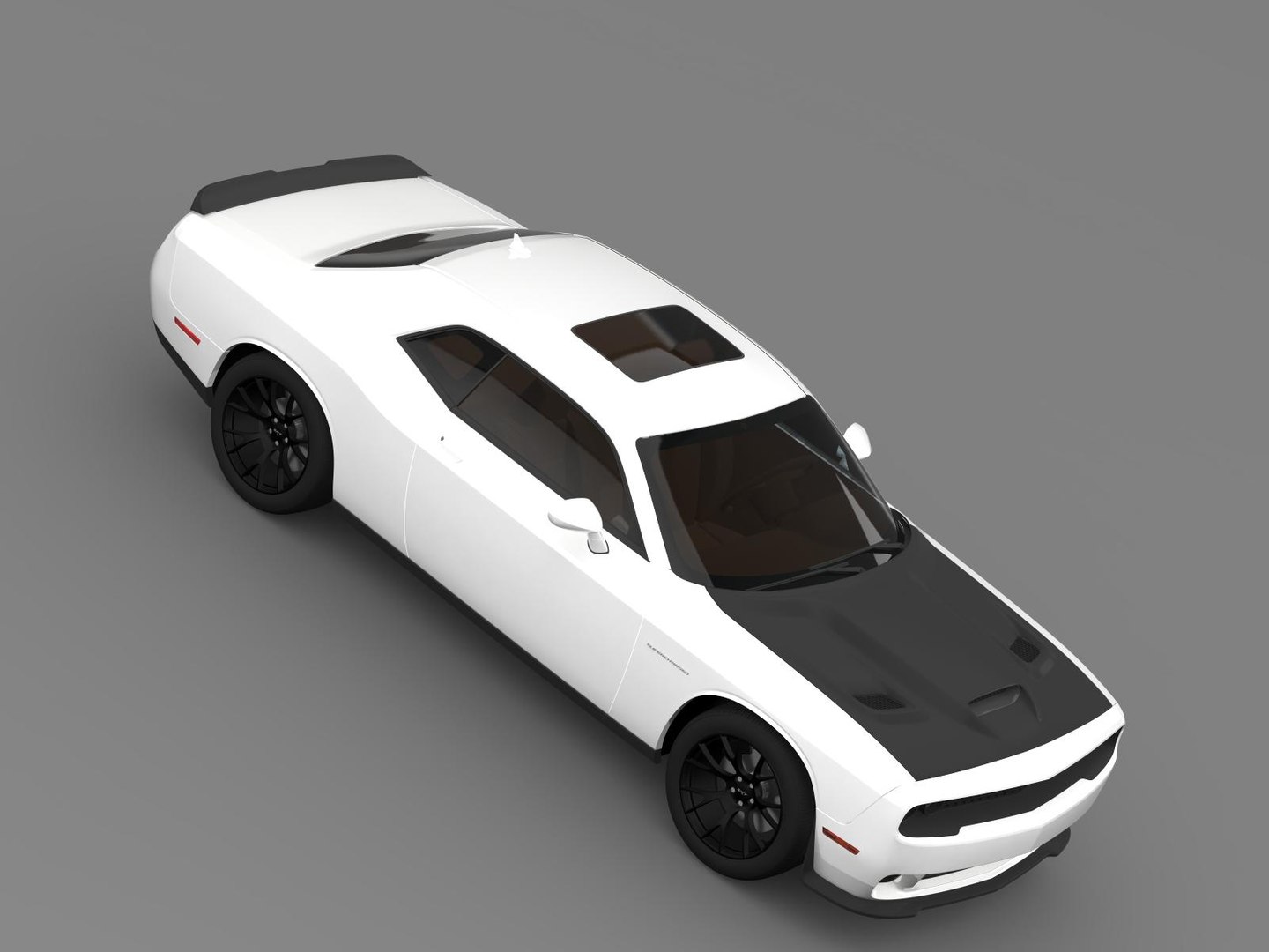 3d Model Dodge Challenger Srt Hellcat