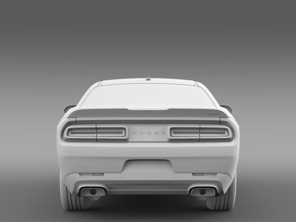 3d model dodge challenger srt hellcat