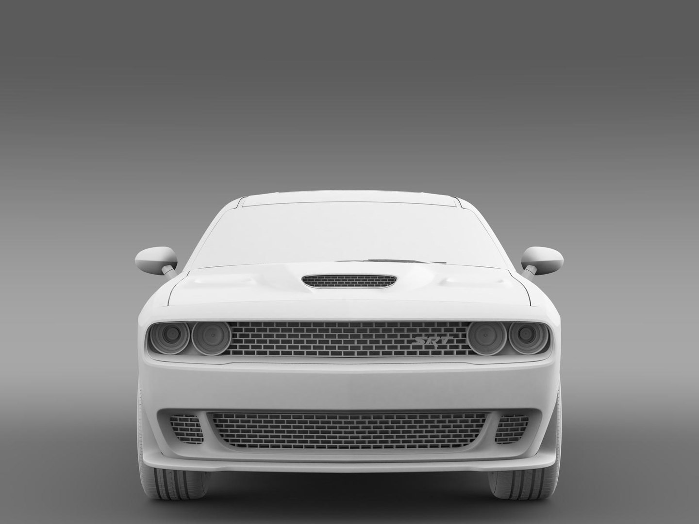 3d Model Dodge Challenger Srt Hellcat