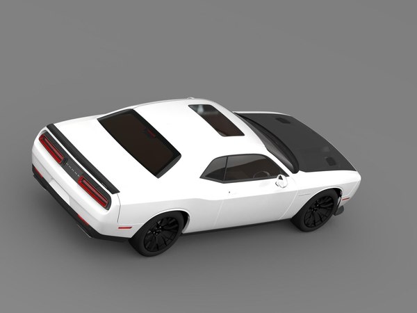 3d model dodge challenger srt hellcat