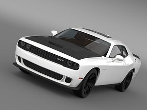 3d model dodge challenger srt hellcat