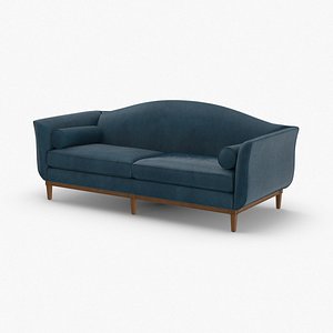 traditional 2 seater 3D model