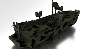 3d boat navy seals model