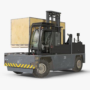 Baumann GS 150 Heavy Crate Sideload Forklift Used Rigged