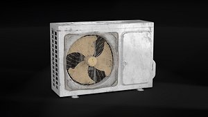 3D Air conditioner Low-poly 3D model