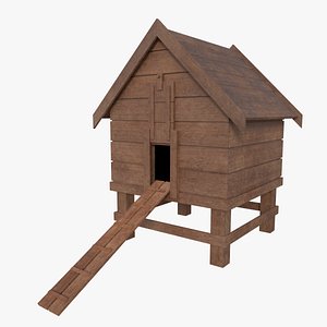 subdivision chicken coop 3d model