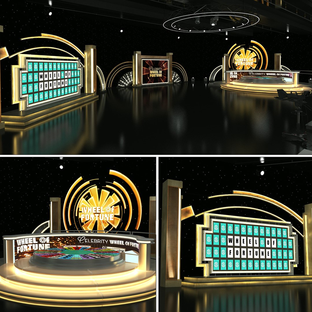 3D Celebrity Wheel Of Fortune TV Studio - TurboSquid 2263464