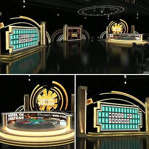Celebrity Wheel of Fortune TV Studio