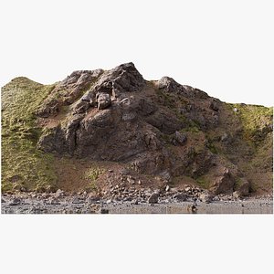 3D model Coastal Mountain Cliffs - 3D PBR Model