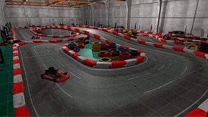 3D model games karting race -