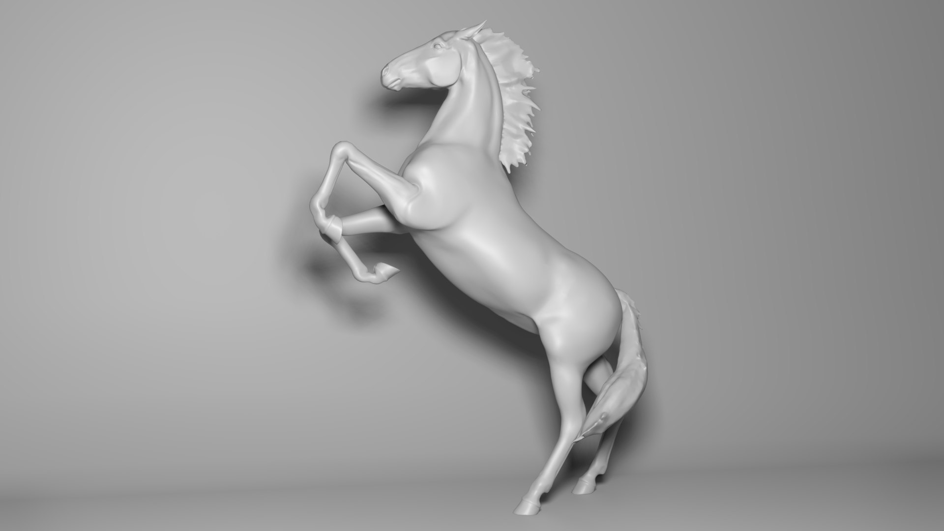 3D Model Rearing Horse - TurboSquid 1688947