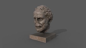 head of the orator Demosthenes 2 model