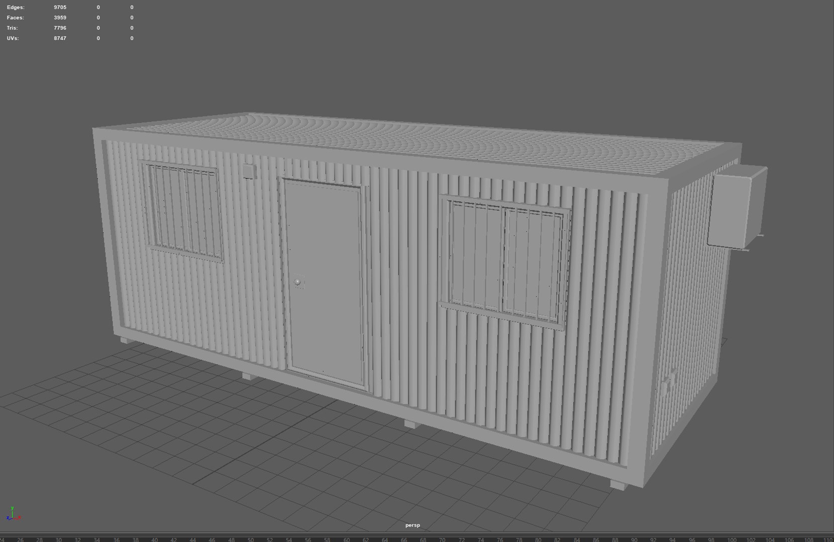 3D Container House For Worker Model - TurboSquid 1746200