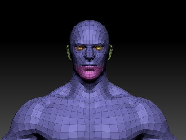 male body basemesh 3D