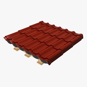 metal roofing pack 3D model