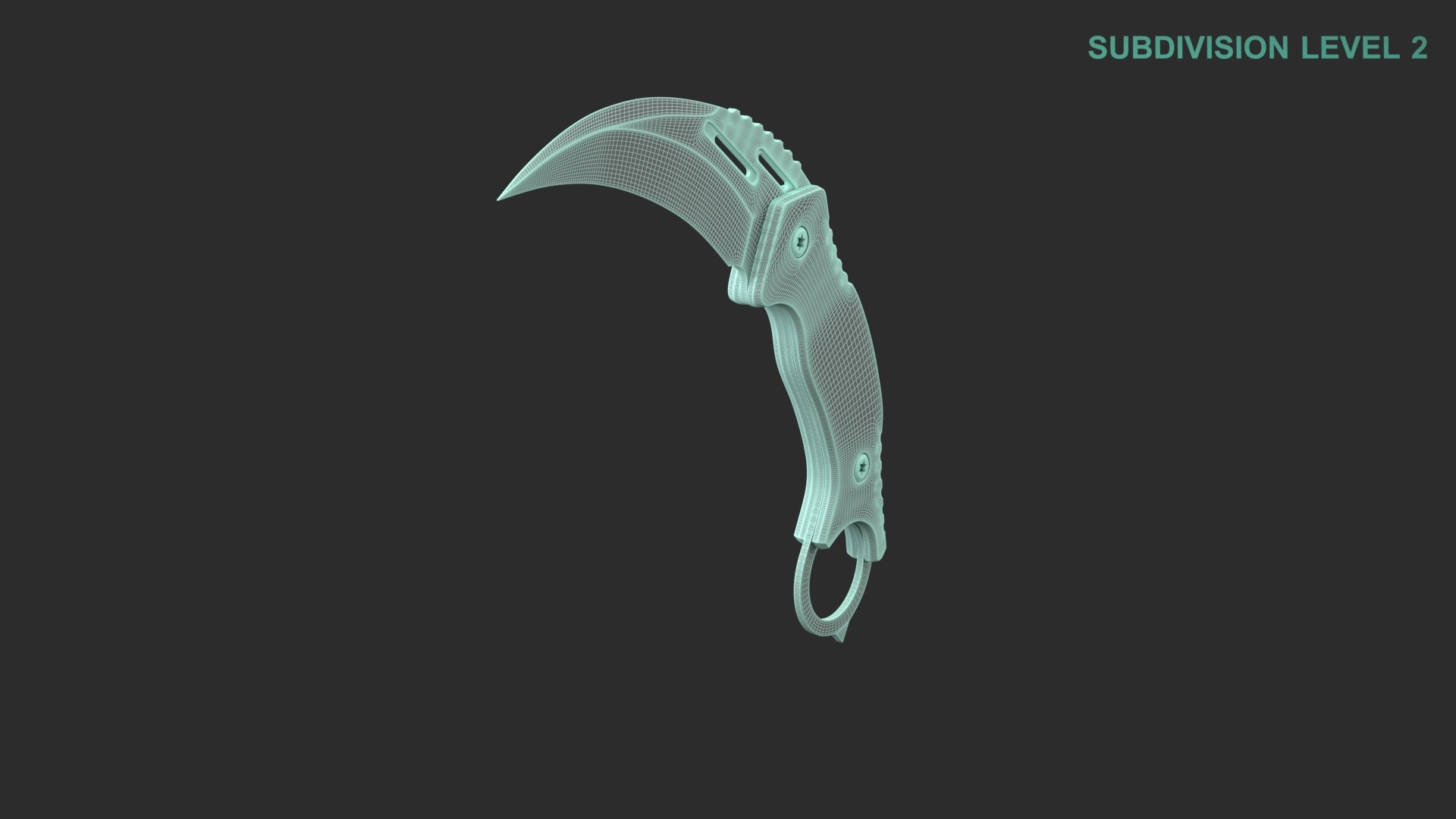 3D Karambit model https://p.turbosquid.com/ts-thumb/yS/hI9Q5X/4V/wireframe0001/jpg/1665037211/1920x1080/fit_q87/0d5b7c08b984388e6c7f6e8846f1c3f7eb036b55/wireframe0001.jpg