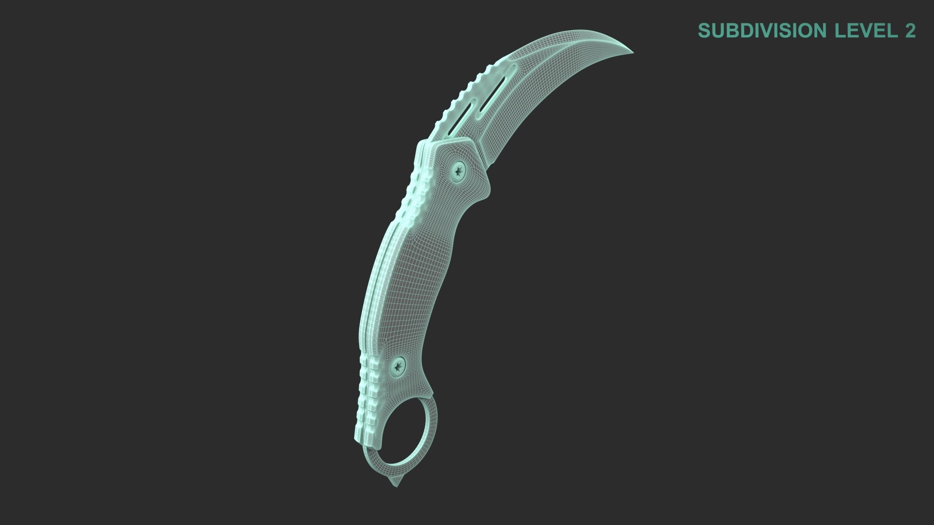 3D Karambit model https://p.turbosquid.com/ts-thumb/yS/hI9Q5X/Na/wireframe0003/jpg/1665037212/1920x1080/fit_q87/1eb354853c47cc6ef70100e3e3cf9f2a3cd751c0/wireframe0003.jpg