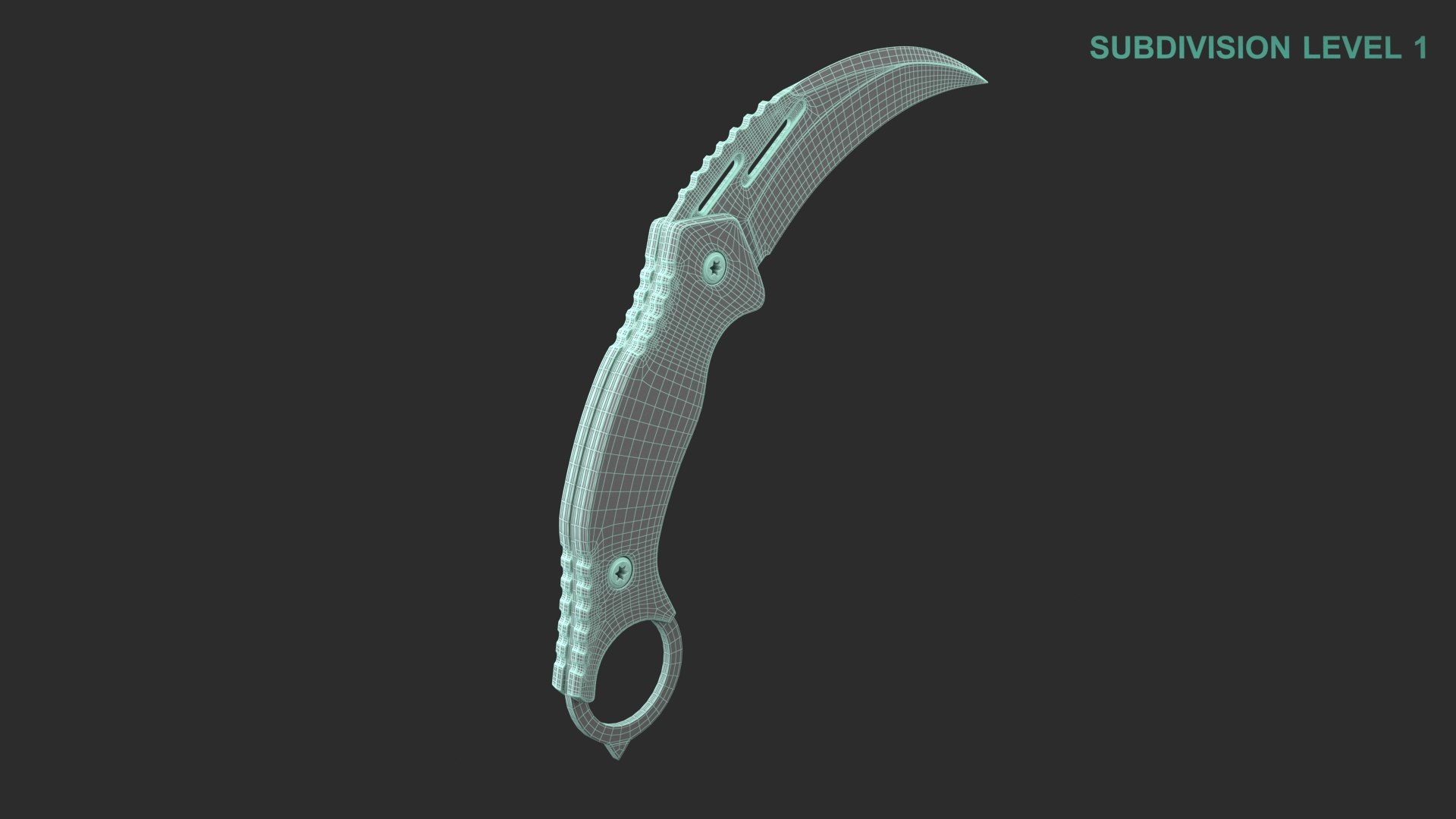 3D Karambit model https://p.turbosquid.com/ts-thumb/yS/hI9Q5X/Vz/wireframe0006/jpg/1665037214/1920x1080/fit_q87/1efbd037cc1ddfd5223c711b716a7750ba93c268/wireframe0006.jpg