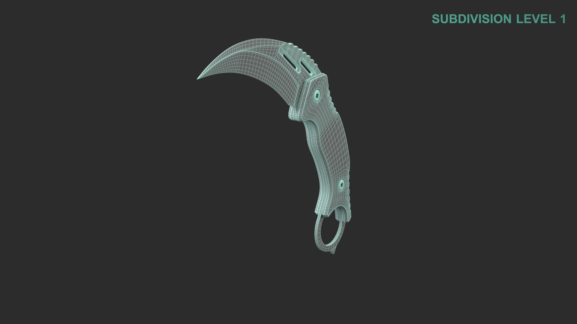 3D Karambit model https://p.turbosquid.com/ts-thumb/yS/hI9Q5X/a9/wireframe0004/jpg/1665037213/1920x1080/fit_q87/bbb7efdc9818ae21a29d490fef922a0c3d3ea3b8/wireframe0004.jpg