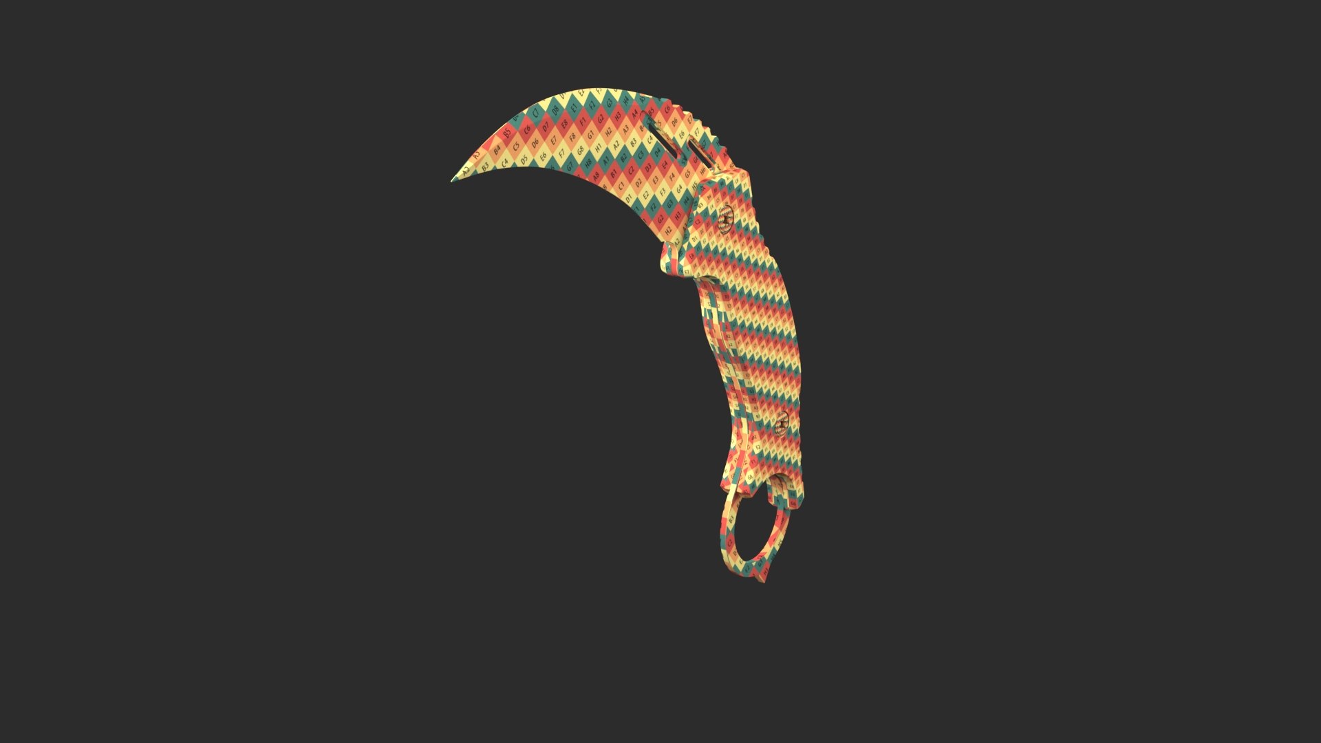 3D Karambit model https://p.turbosquid.com/ts-thumb/yS/hI9Q5X/at/wireframe0000/jpg/1665037211/1920x1080/fit_q87/800da3f726eb0cacba9fcc3d21d58376e12fce9a/wireframe0000.jpg