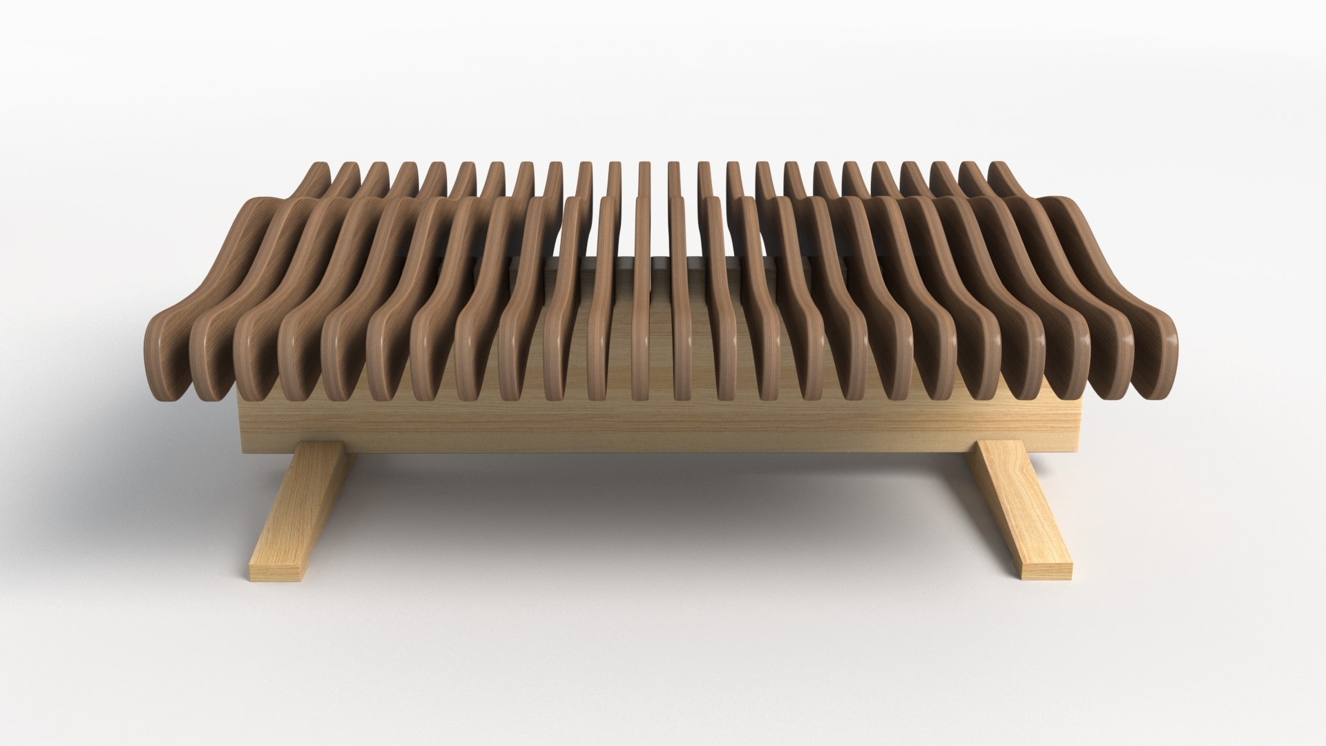 3D Parametric Bench 01 - TurboSquid 2391949
