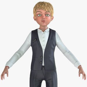 Cartoon Boy School