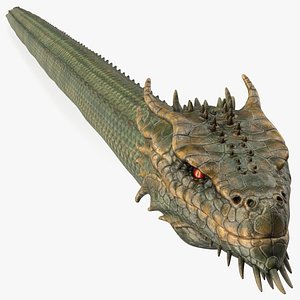Mythical Serpentine Dragon 3D