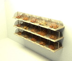 3d bakery display model