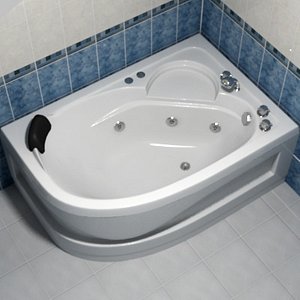 3d model of acryl bath