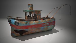 Fishing Boat Low Polygon