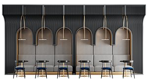 Restaurant Seating Group 3D model