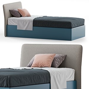 flare single bed 3D