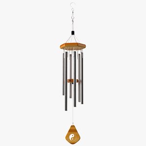 3D Chrome Plated Wind Chime