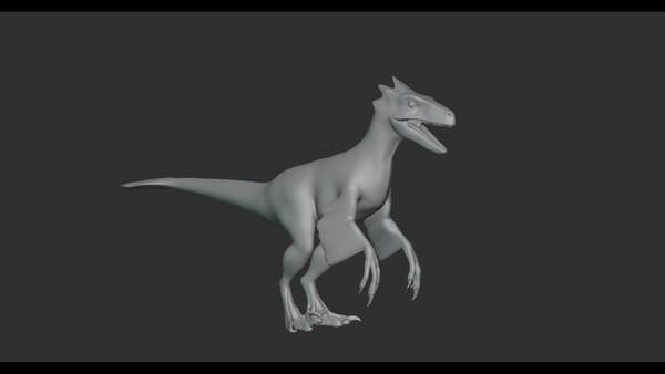 3D Achillobator Dinosaur Basemesh Low-poly - TurboSquid 1991936