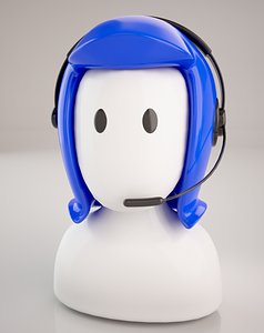 3d callcenter woman icon