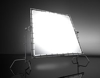 Large Scrim Butterfly Sunbounce Diffuser Silk Screen Frame with C-Stands for Photography or Studio