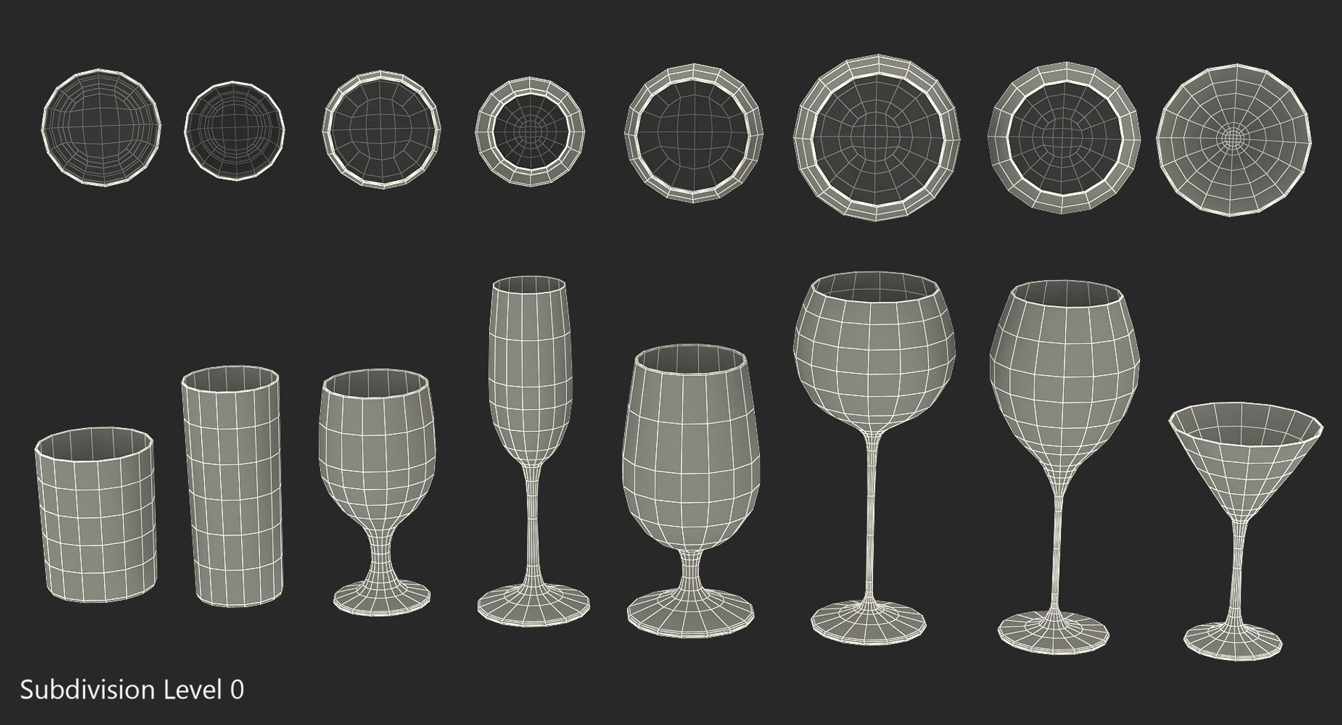 3D Model Cocktail Glasses - TurboSquid 1200593