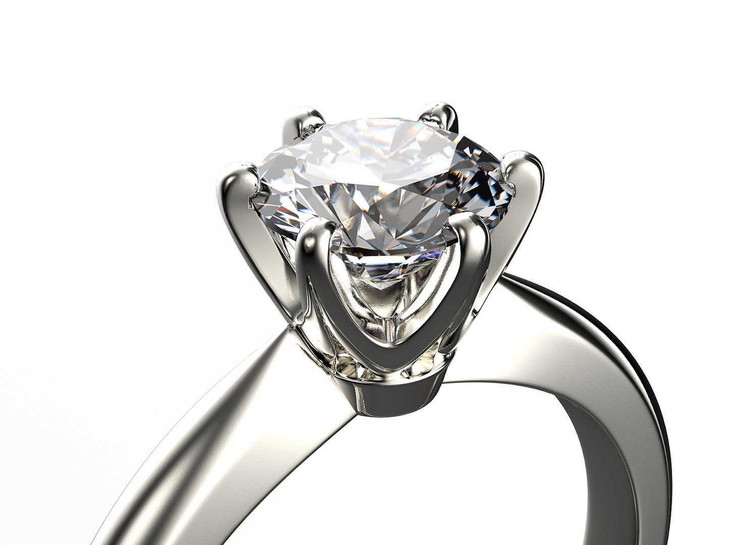3D Gold Engagement Diamond Ring Set 0068 V1 With Gem Model - TurboSquid ...
