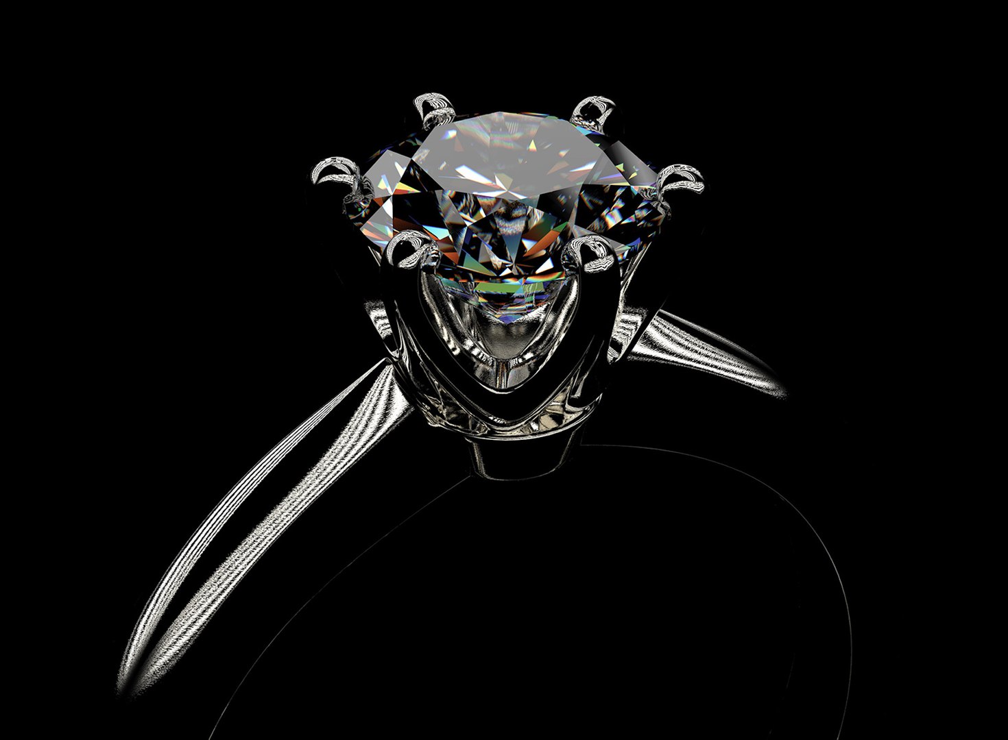 3D Gold Engagement Diamond Ring Set 0068 V1 With Gem Model - TurboSquid ...