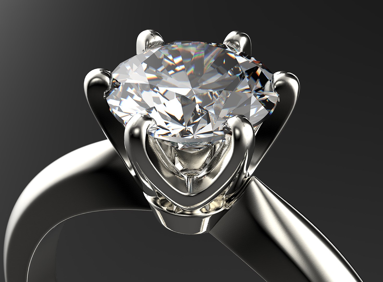 3D Gold Engagement Diamond Ring Set 0068 V1 With Gem Model - TurboSquid ...