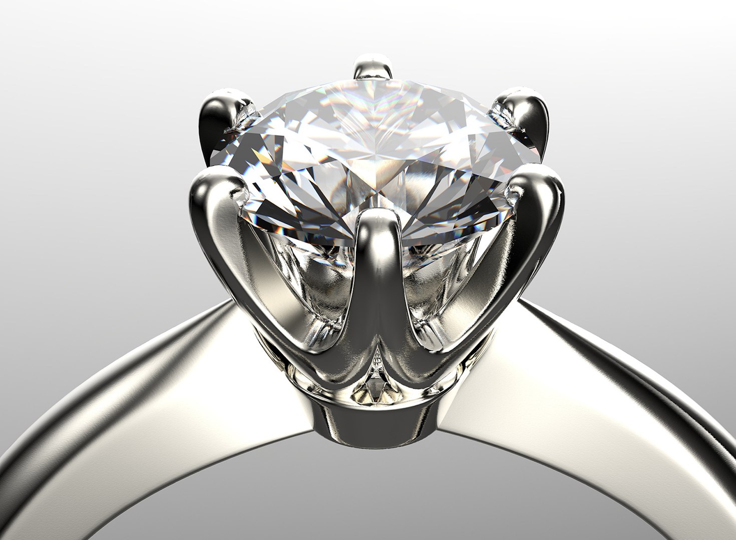 3D Gold Engagement Diamond Ring Set 0068 V1 With Gem Model - TurboSquid ...