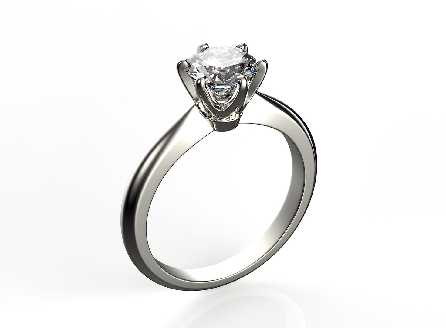 3D Gold Engagement Diamond Ring Set 0068 V1 With Gem Model - TurboSquid ...