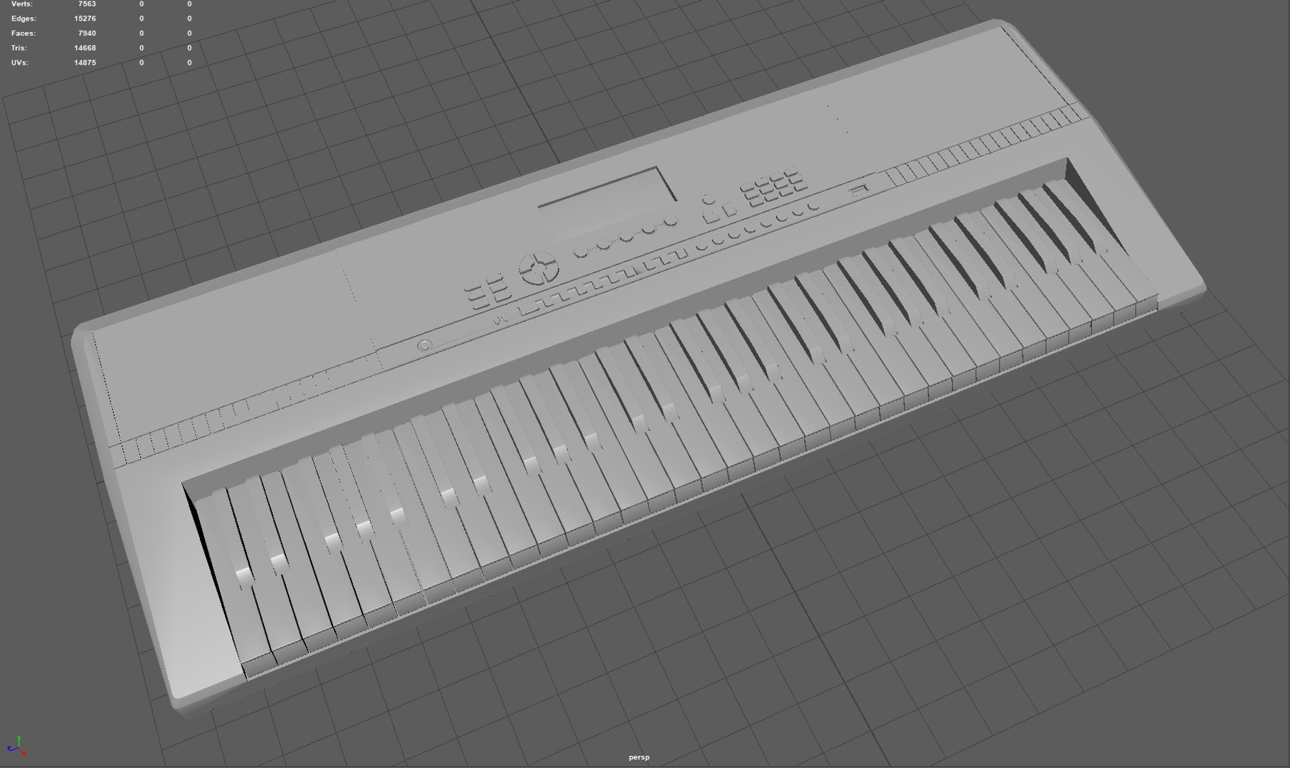 3D Portable Keyboard Key Model - TurboSquid 1704034