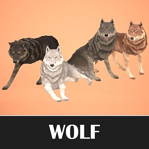 Wolf - Stylized Animals Pack model